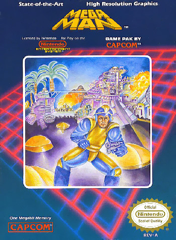 洛克人1 box art