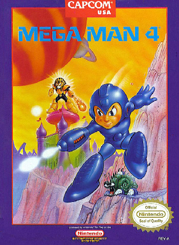 洛克人4 box art